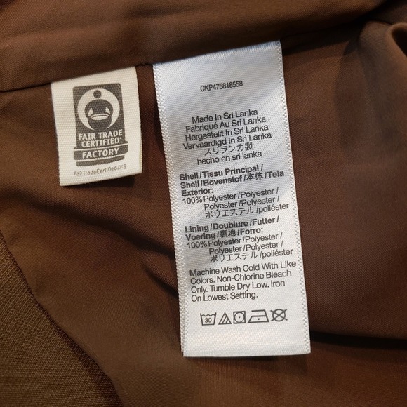 Madewell XL The Dorset Crop Blazer Jacket Brown Light Roast Workwear NL234 - Picture 8 of 8